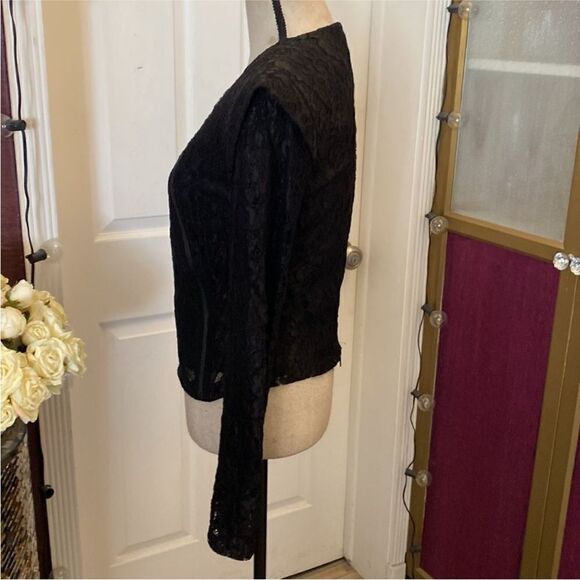 Alexis Elegant Black Lace Women's Jacket, S - Picture 6 of 11